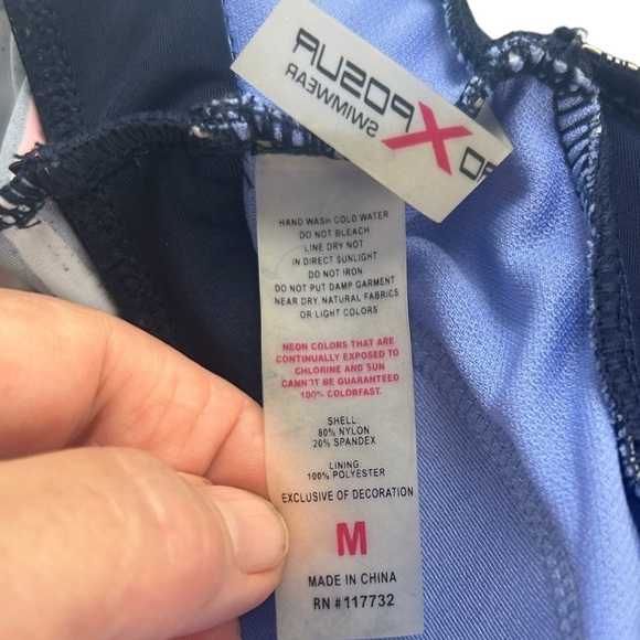 ZeroXposur Women's SZ M Striped Activewear Outdoor Swim Padded Bra Dress Tennis - Picture 8 of 8